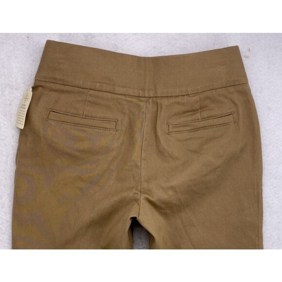 St. John’s Bay Women’s Ankle Pants Size 2 XS Hillcrest Tan Pull-On Slim Fit NWT - Picture 9 of 11